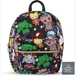 Mini PU Leather Backpack with Adjustable Straps, 10 Inch Daypack